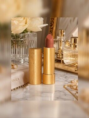 Gucci Rouge à Lèvres Satin Lipstick 221 Mina Light Pink NEW